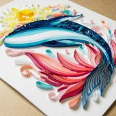 A Kalite Quilling Art Kağıt Kıvırma Sanatı Katlama Seti Kağıt Telkari - 3
