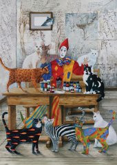 Art Puzzle Renkli Kediler  260 Parça Puzzle - 1