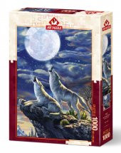 Art Puzzle Dolunay Kurtları 1000 Parça Puzzle - 1