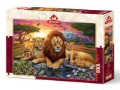 Art Puzzle Aslan Ailesi 1000 Parça Puzzle - 1