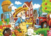 Art Çocuk Puzzle Mutlu Çiftçi 24+35 Parça Puzzle - 2