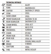 Tommybike Belinda Alüminyum Kadro 26 Jant 21 Vites Şehir Bisikleti - 7
