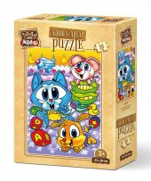 Art Kids Haylaz Minikler 16 Parça Ahşap Puzzle - 1
