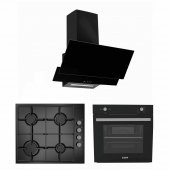 EXEP  BASİC EĞİK SİYAH  3 LÜ ANKASTRE SET (ED401-EO330-EF200) - 1