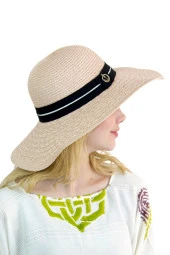 Şeritli Geniş Kenarlı Kadın Şapka 1928 thumbnail 6