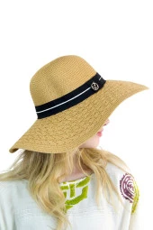 Şeritli Geniş Kenarlı Kadın Şapka 1928 thumbnail 8