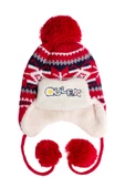 Jakarlı Unisex Çocuk Pilot Bere 1146 Kırmızı - 1