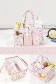 Baby Bebek Bakım Çantası Çok Gözlü Organizer Pembe - 1