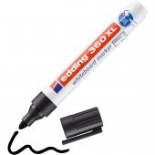 Edding Silinebilir Beyaz Tahta Kalemi Edding 360XL SİYAH Edding Flipchart Kalemi Edding Sunum Kalemi - 1