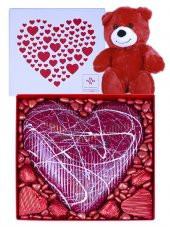 Sevgililer Günü Ayıcıklı Kutu Çikolata - 2