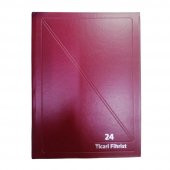 Fihrist Ticari 24lü 20x28 Bordo Cilt Bezli 1 Adet Artlantis Ticari Firhist Bordo 20*28 - 2
