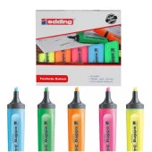 Edding 344 Highlighter Fosforlu İşaretleme Kalemi 5 RENK SET thumbnail 5