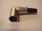 3 Pin XLR Erkek Konnektör - 90 Derece - 1