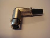 3 Pin XLR Dişi Konnektör - 90 Derece - 1