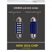 Dekoratif led ampul 12SMD CANBUS 31mm sofit ampul beyaz/ LAAM868 - 5