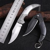 Valkyrie Vintage Katlanabilir Outdoor Kamp Çakısı Siyah - 7