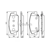 Hyundai İ20 1.4 1.6  0986495337 ÖN FREN BALATASI BOSCH - 1