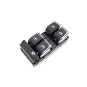 Audi Q5 2013-2017 Sol Ön Kapı Dörtlü Cam Düğmesi Krom Tip 8K0959851F thumbnail 1