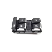 Audi Q5 2013-2017 Sol Ön Kapı Dörtlü Cam Düğmesi Krom Tip 8K0959851F thumbnail 3