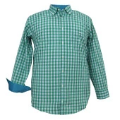 Büyük Beden BATTAL BOY Erkek Gömlek Bettino Yeşil - 1
