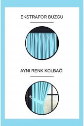 Demor Home Tatlı Mavi Karartma, Güneşlik, Blackout Fon Perde - 3