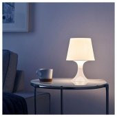Beyaz Renk Abajur IKEA 40 W MeridyenDukkan 29 Cm Masa Lambası Abajur - 2
