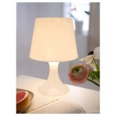 Beyaz Renk Abajur IKEA 40 W MeridyenDukkan 29 Cm Masa Lambası Abajur - 3