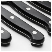 4 Adet Bıçak Seti IKEA Çok Amaçlı MeridyenDukkan 22 Cm Siyah-Paslanmaz Çelik 4 Lü Set - 2