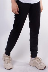 Kinetix SN86 Basıc jogger Siyah Günlük Pamuklu Kadın Alt Eşofman - 1