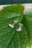 925 Ayar Gümüş Salyangoz Baget Zirkon Taşlı Minimal Kıkırdak Küpe Piercing - 6