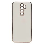 Gpack Xiaomi Redmi Note 8 Pro Kılıf Bark Parlak Silikon Renkli Kenarları Rose - 4