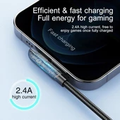 Joyroom S-1230K3 Gaming 2.4A USB Lightning Şarj ve Data Kablosu - 6