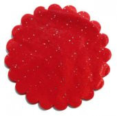 ORGANZE TAŞLI TÜL KIRMIZI 24 CM 100 ADET - 1