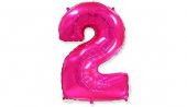 FOLYO BALON İSPANYA MALI 2  PEMBE  32 İNC 1 ADET - 1