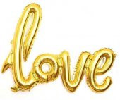 FOLYO BALON LOVE 60x45 CM ALTIN  1 ADET - 1