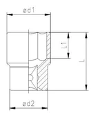 İzeltaş 1113 Lokma Anahtar Altı Köşe 1/2'' - 2