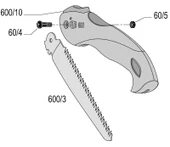 Felco 600 Budama Testeresi Katlanır 16cm - 2