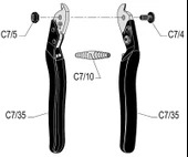 Felco C7 Çelik Halat Makası 19cm thumbnail 2