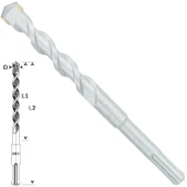 Bosch SDS-Plus-1 Matkap Uç 14x100x160mm Taş Metal thumbnail 1