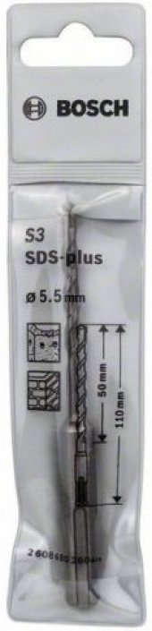 Bosch SDS-Plus-1 Matkap Uç 5.5x50x110mm Taş Beton - 2