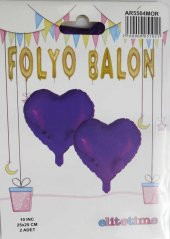FOLYO BALON KALPLİ MOR 10 INC 2 ADET - 3