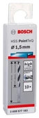 Bosch HSS PointTeQ Matkap Uç Metal 1.5x18x40mm 10 Parça - 1