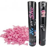 KONFETİ CİNSİYET BELİRLEME PEMBE 30 CM 1 ADET - 1