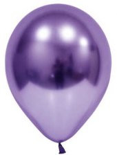 BALON KROM PARLAK 12 İNC VİOLET MOR 50 ADET - 1