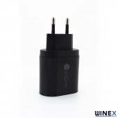 Winex Dijital Göstergeli PD20W Type-C+UsbA Çift Çıkışlı Şarj Aleti Başlığı - 1