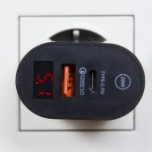 Winex Dijital Göstergeli PD20W Type-C+UsbA Çift Çıkışlı Şarj Aleti Başlığı - 4