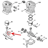 Stihl 1123-007-1005 Biyel Kol Bilyası - Stihl 021, 023, 025 thumbnail 2