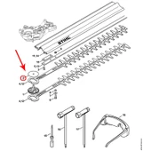 Stihl 4228-642-8700 Tahrik Dişli Pulu Büyük - Stihl HS45 thumbnail 2