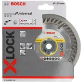 Bosch - X-LOCK - Standard Seri Genel Yapı Malzemeleri İçin Elmas Kesme Diski 115 mm - 1