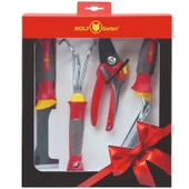 Wolf Garten P261 Mini Bahçıvan Seti - Budama Makası, Kürek, El Çapası, Yabani Ot ve Kök Kesici - 1